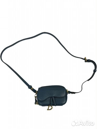 Кожаная сумка Dior Saddle Bag Leather Mini