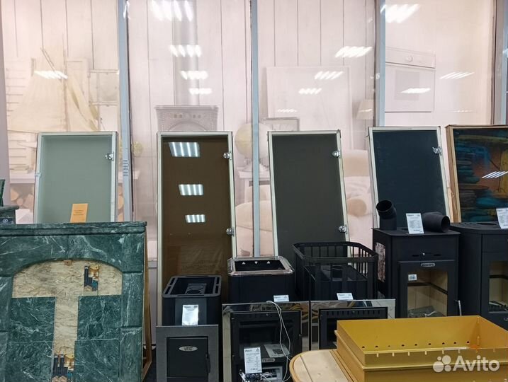 Двери стеклянные в баню