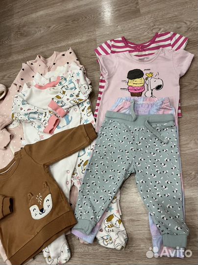 Пакет вещей для девочки 68 74