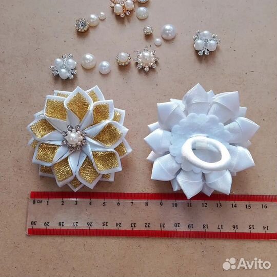 Резиночки для волос ручной работы