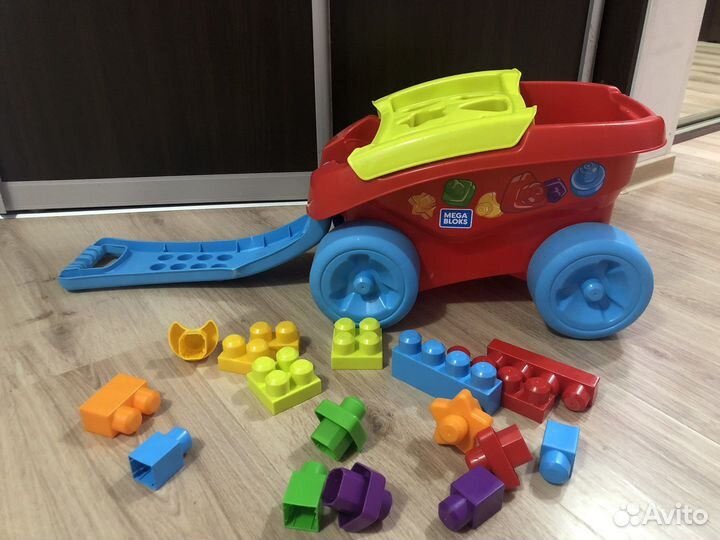 Тележка-сортер Mega Bloks, 25 деталей