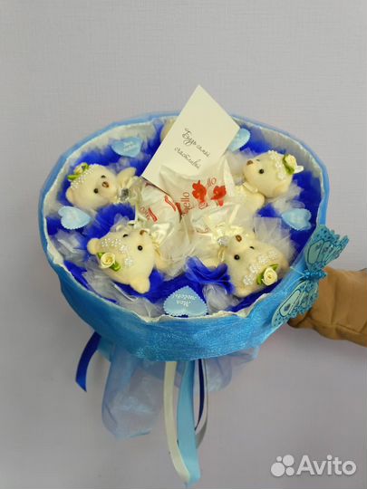 Сладкие букеты из конфет