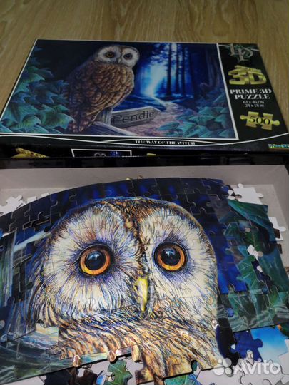 Пазл 3д сова 500 деталей