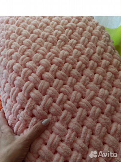 Плед детский вязаный ручная работа