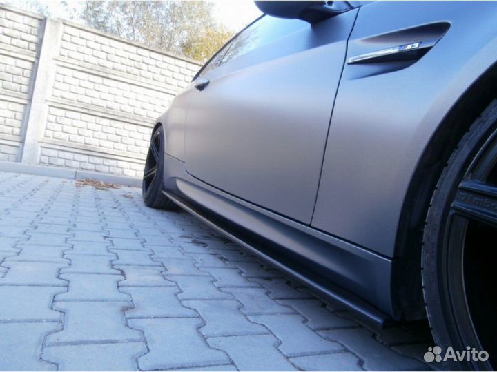 Накладки на пороги сплиттеры BMW 3 E92