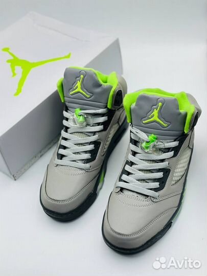 Кроссовки Nike Air Jordan 5 Green Bean