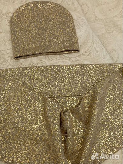 Шапка и шарф женски набор