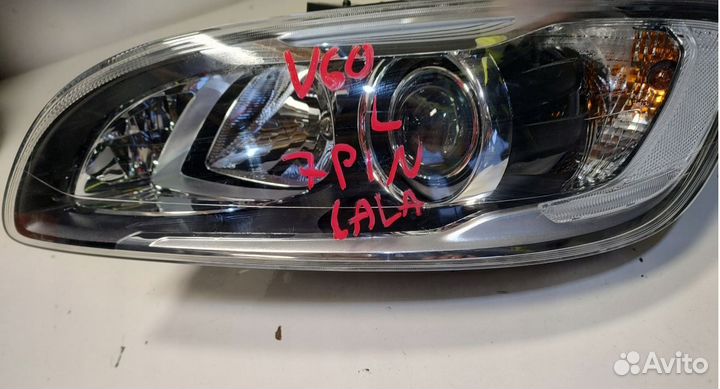 Фара ксеноновая Volvo V60 рестайлинг левая