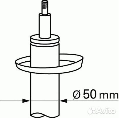 Амортизатор перед прав / лев skoda octavia ii (1z3