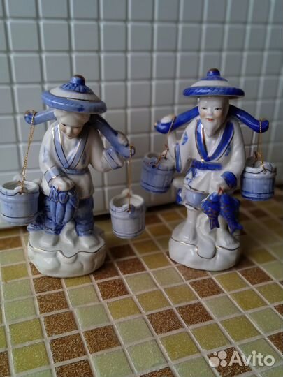 Фарфор. Рыбак и рыбачка