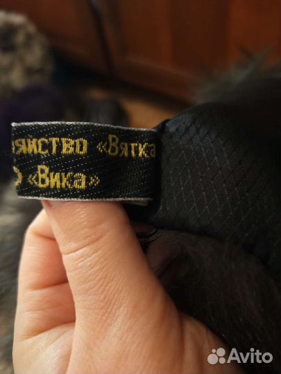 Воротник меховой из чернобурки