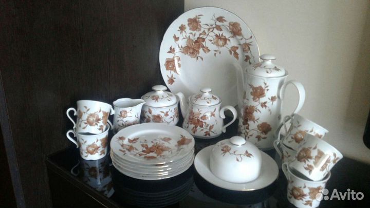 Чайно-кофейный сервиз гдр времен СССР. (24предм)