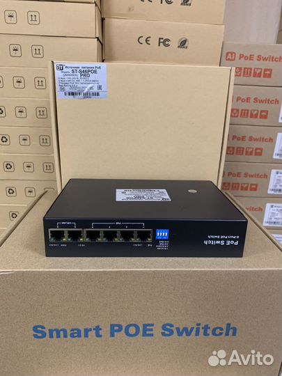 POE коммутатор ST-S46POE(2M/60W/А) PRO 4 порта