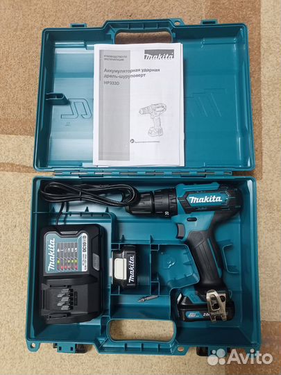 Аккумуляторная дрель-шуруповерт Makita HP333dwae