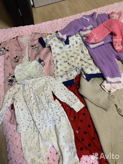 Вещи для девочки с 1 мес до 4 мес