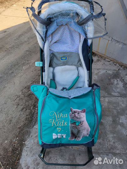 Детские санки коляска