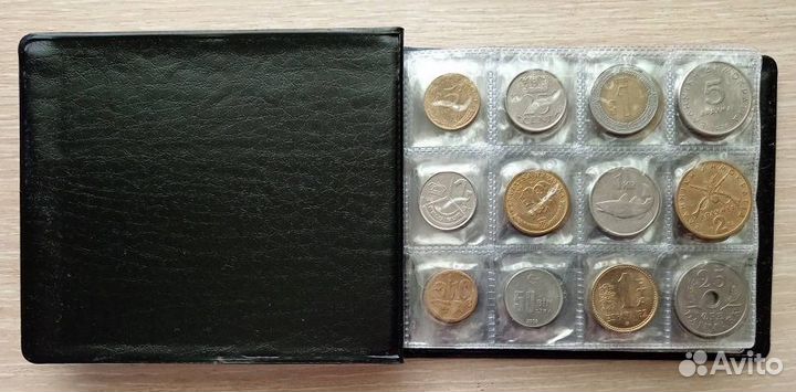 Коллекция иностранных монет 96 шт без повторов №1