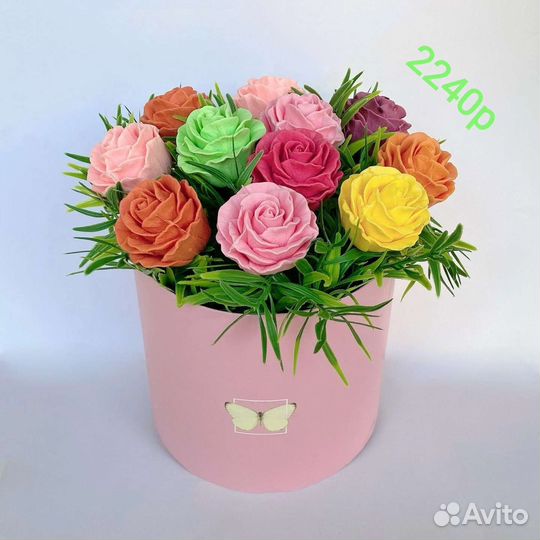 Букет цветов из мыла