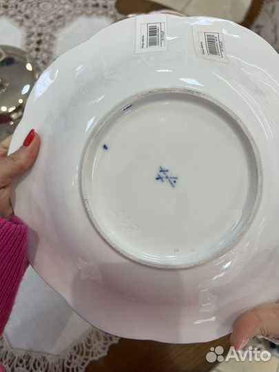 Тарелки мейсен, блюдо. Германия. Старинная