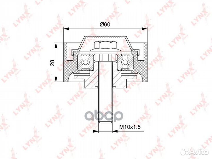 Ролик обводной приводного ремня audi Q7 3.6FSI 06