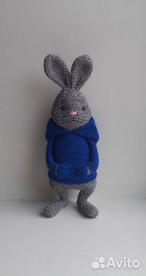 Заяц Кролик вязаные игрушки ручной работы