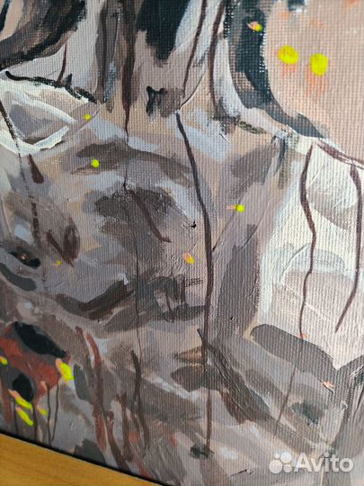 Картина акрилом на холсте Иисус