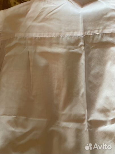 Рубашка для мальчика белая и голубая