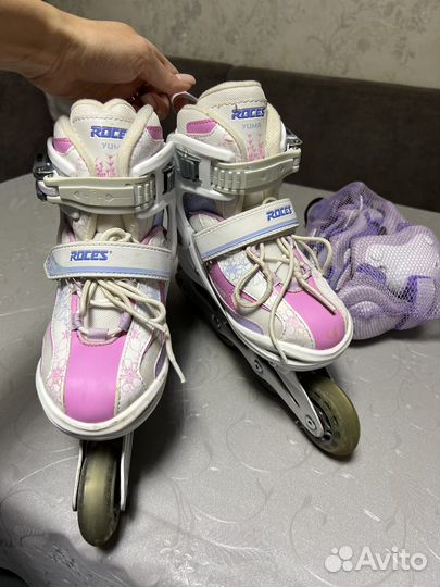 Ролики 30-35р с комплектом защиты