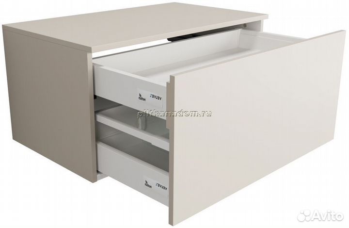 Тумба подвесная Velvex Unique Unit 80х40 шёлк шампань