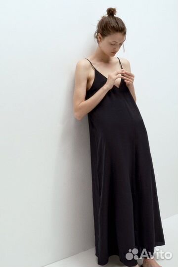 Zara (S) платье комбинация макси