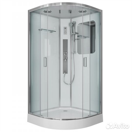 Душ.каб. NG-6002-01G (1000х1000х2100) низкий подд