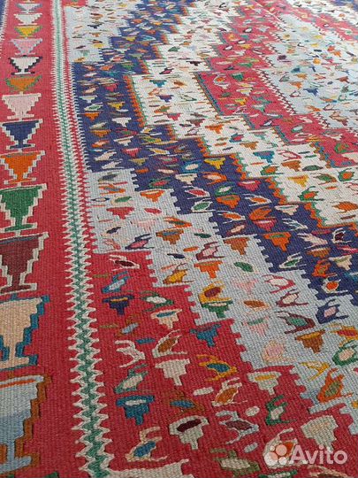 Иранский безворсовый ковер ручной работы