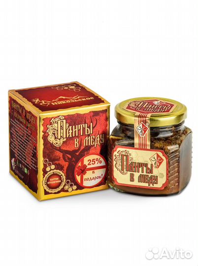 Панты Алтайского Марала в Меду(для мужчин и женщин