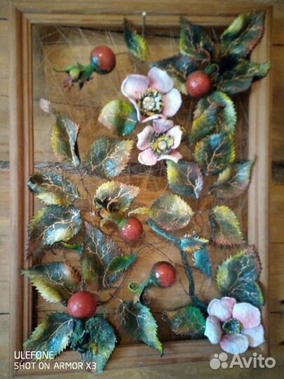 Картина.Работа из кожи