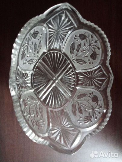 Хрустальная ваза/ладья/конфетница/салатник