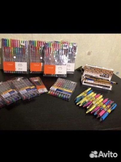 Ручки гелевые цветные