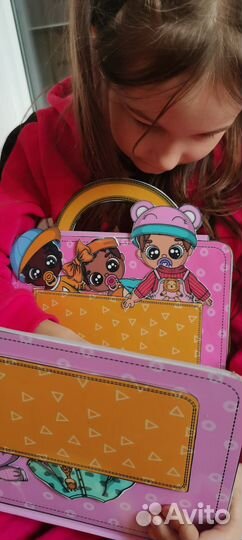 Книга игра Бумажные куклы- пупсы