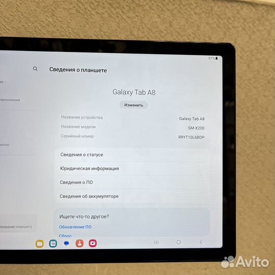 Планшет Samsung Galaxy Tab A8 Wi-Fi 32 гб серый