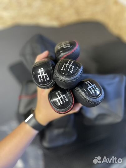 Ручка кпп в стиле vesta(прошитая) с кожухом