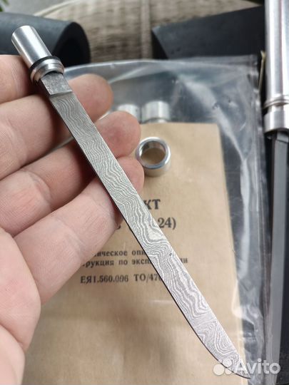 Клинок для ножа.дамаск
