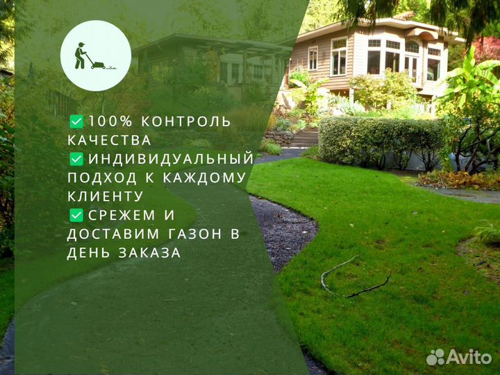 Продажа рулонного газона под ключ