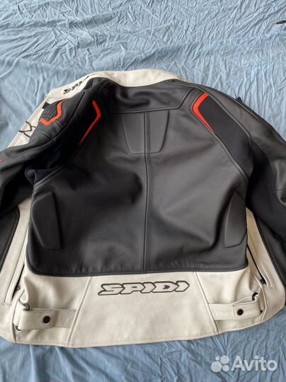 Мотокуртка кожаная мужская 52