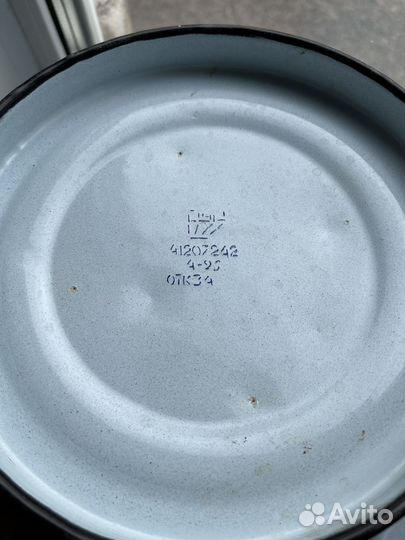 Ведро с крышкой эмалированное СССР 10 л