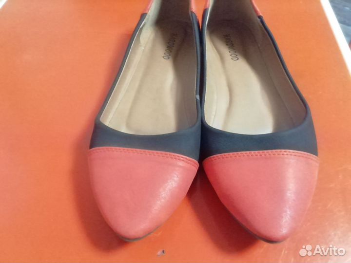 Балетки натуральная кожа 40
