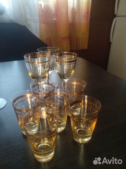 Рюмки хрустальные ретро