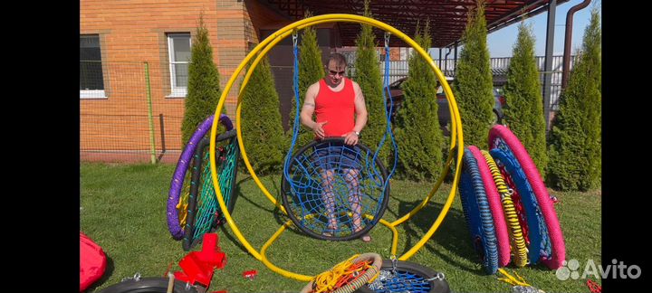 Подвесные качели гнездо