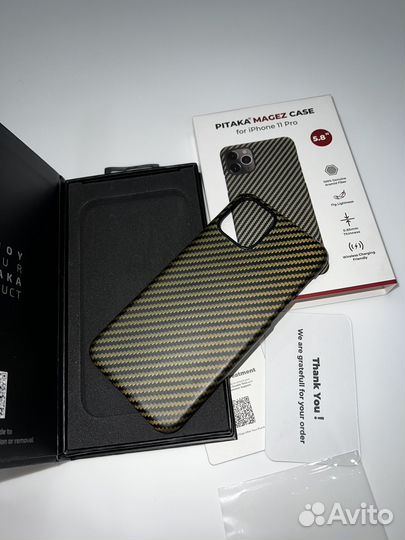 Чехол на iPhone 11 pro Pitaka (оригинал)