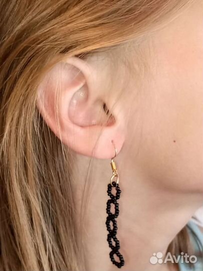 Серьги из бисера