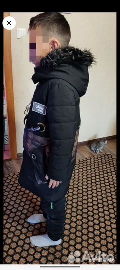 Пуховик зимний на мальчика 130