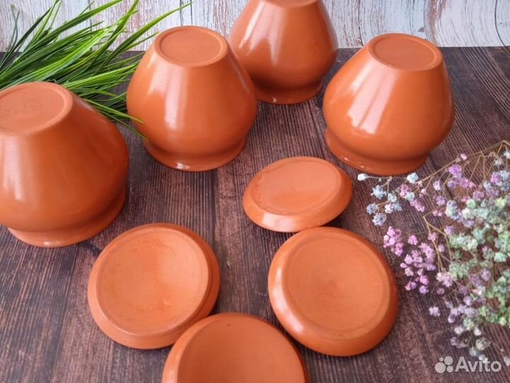 Глиняные горшочки для запекания 400 мл